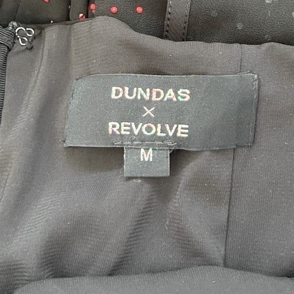 NEW DUNDAS X REVOLVE Stardust Long Sleeve Maxi Dress Black - Picture 6 of 6